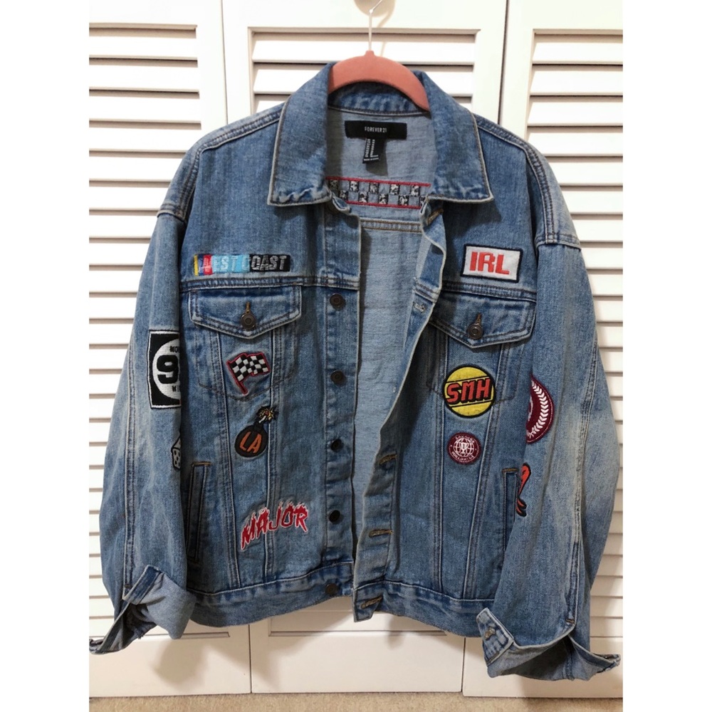 Graphic Denim Jacket
